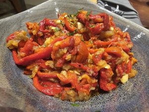 Serbian salad at Mirage Restoran in Kraljevo