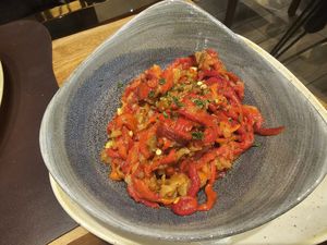 Serbian salad at Mirage Restoran in Kraljevo