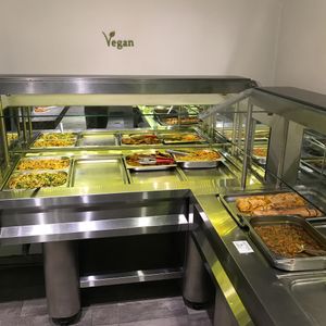 Vegan section of the buffet at Govinda - Downtown in Mendoza