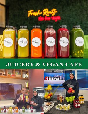 Fresh Rootz is a popular juicery and vegan cafe!  at Fresh Rootz in Rochester