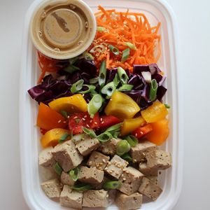 Tofu Peanut Bowl (Vegan) at Vibrant Life in Moncton
