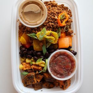 Tofu Burrito Bowl (vegan) at Vibrant Life in Moncton