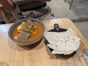 Kaldy-veg with pitta. at Lemons and Tomatoes in San Vicente Palawan