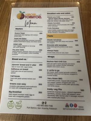   at Lemons and Tomatoes in San Vicente Palawan