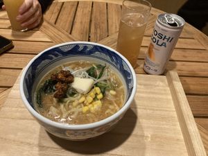 Miso ramen, not on regular menu  at Vegan Soba Tokyo Ayler in Tokyo