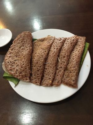 Traditional stuffed pancake starter.  at Khai Minh 1 in Ho Chi Minh City