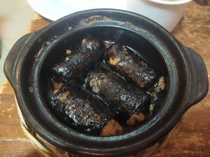 chả rong biển kho - braised seaweed tofu at Khai Minh 1 in Ho Chi Minh City
