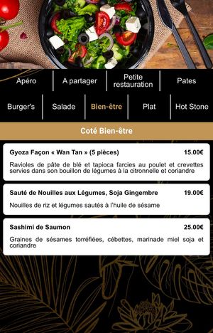 Menu  at Restaurant Quai 5 in Mons