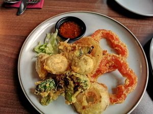 Veg tempura at Thairiffic Restaurant in Glasgow
