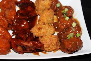 vegan Chikn Wings at Bombay Food Junkies in St Louis