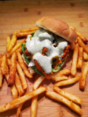 Chikn Tikka Sandwich at Bombay Food Junkies in St Louis