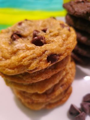 made from scratch vegan Choc Chip Cookies at Bombay Food Junkies in St Louis