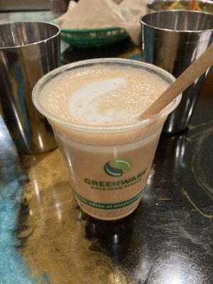 Pumpkin chai latte at Bombay Food Junkies in St Louis