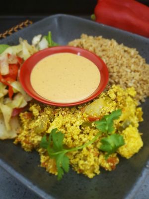 Chipotle Tofu Bowl (seasonal item) at Bombay Food Junkies in St Louis