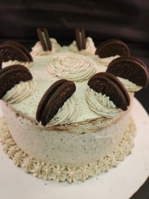 vegan Oreo Icecream cake at Bombay Food Junkies in St Louis
