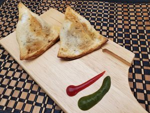 Samosas at Bombay Food Junkies in St Louis