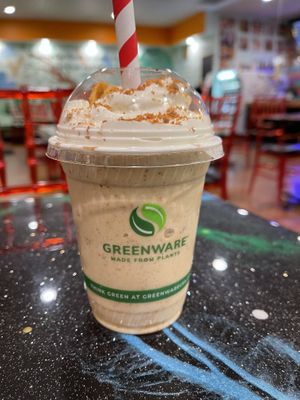 Pumpkin shake #Veganuary at Bombay Food Junkies in St Louis