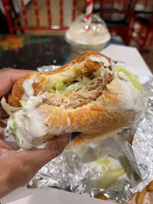 Fishless Sandwich special  #Veganuary at Bombay Food Junkies in St Louis