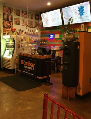 Ordering counter at Bombay Food Junkies in St Louis