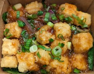 Tofu bowl at Bombay Food Junkies in St Louis