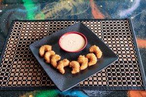 Popcorn Shrimp at Bombay Food Junkies in St Louis