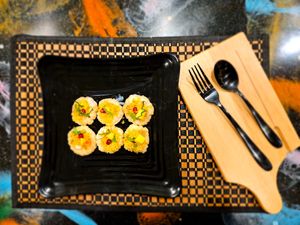Dahi Puri - Yogurt filled lentil balls at Bombay Food Junkies in St Louis