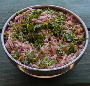 Cilantro Fried Rice #Veganuary at Bombay Food Junkies in St Louis