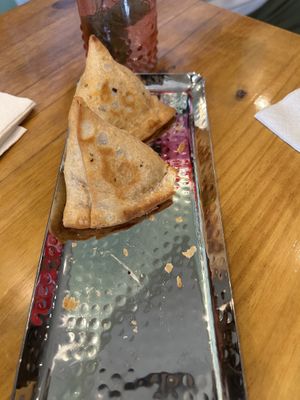 Samosas  at Bombay Food Junkies in St Louis