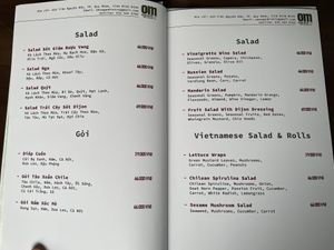Menu 2  at OM - Vegan Bistro in Qui Nhon