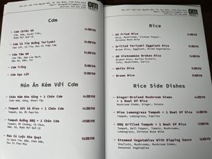 Menu 4  at OM - Vegan Bistro in Qui Nhon