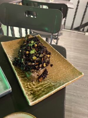 Grilled Teriyaki Eggplant Rice  at OM - Vegan Bistro in Qui Nhon