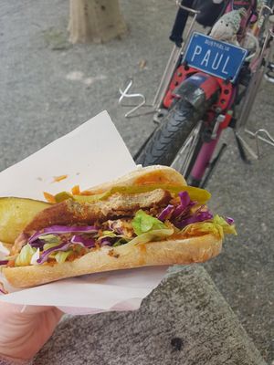 Schnitzel Sandwich at Tofulino in Winterthur