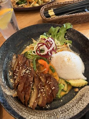 Rice & vegan duck  at Dream Vegan in Berlin