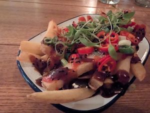 Salt and chilli fries  at The Raven in Chester