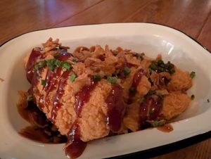 Vegan chicken tenders  at The Raven in Chester