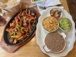 Tofu fajitas  at El Cantarito in Portland