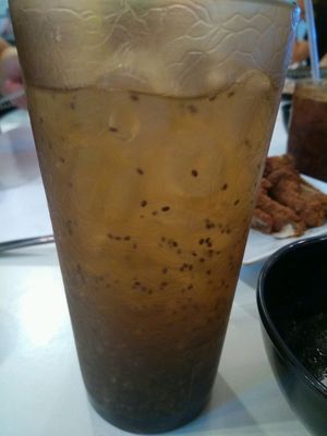 Chia seeds honey drink at Yuan Vegetarian Bistro in East Singapore