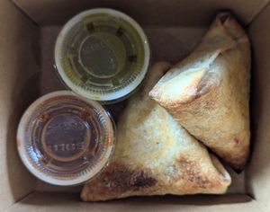 samosas at Maruti Express in Portland