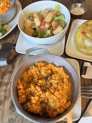 Salad, Rice and Beans  at Nativo in Monteverde