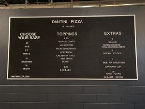 Menu   at Dantini Pizza in Seattle