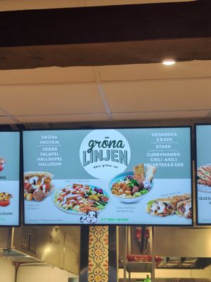 Veg selection at Kebabfabriken in Oerebro