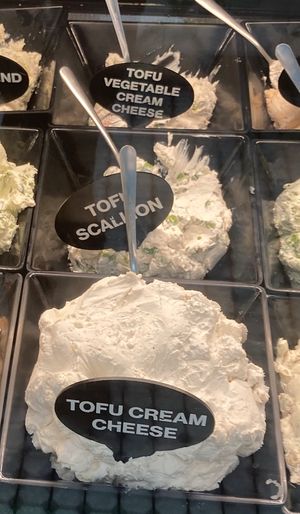 Tofu smears at Bagel Street in New York City