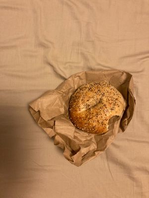 Bagel Street bagel at Bagel Street in New York City