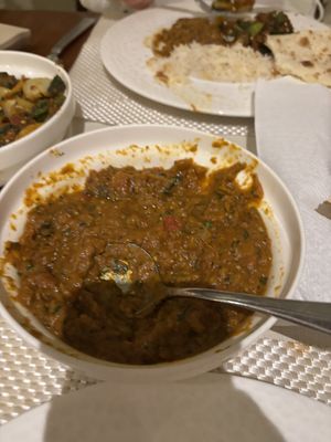 Aubergine curry  at The Royal Kitchen Bali in Nusa Dua