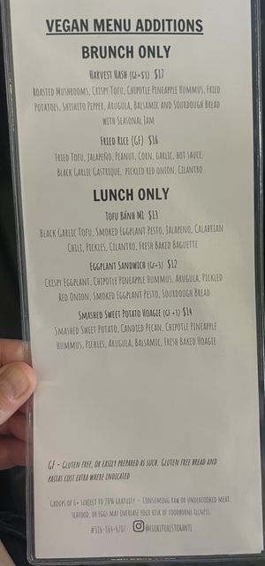 Ask for the vegan menu (2/2)  at FioRito Ristorante  in Wichita