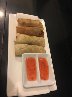 Spring rolls  at The Corn in Phnom Penh