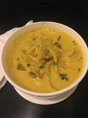 Banana tofu curry at The Corn in Phnom Penh