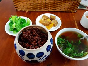 brown rice set at Khai Minh 2 in Ho Chi Minh City