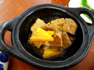 tofu ham and pineapple hotpot at Khai Minh 2 in Ho Chi Minh City