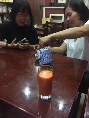 Carrot juice  at Khai Minh 2 in Ho Chi Minh City